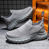 Xituodai Ejiejia Mesh Socks Shoes Men Jogging Slip-on Loafers Outdoor Cycling Fitness Male Shoe 2024 Thick Sole Non-slip Walking Casual Sneakers