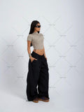 Xituodai American Retro Baggy Wide-leg Overalls Women Y2K Harajuku Loose Casual Pants Punk Oversized Sweatpants Hip-hop Trendy Streetwear