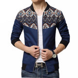 Xituodai Trendy Flower Sleeve Patchwork Korean Slim Fit Jacket