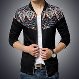 Xituodai Trendy Flower Sleeve Patchwork Korean Slim Fit Jacket