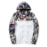 Xituodai Hip Hop Floral Bomber Jacket