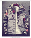 Xituodai Hip Hop Floral Bomber Jacket