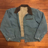 Xituodai - Mens Vintage Denim Fleece Jacket Coat