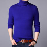 Xituodai 2022 Men Brand High Neck Knitted Pullover Bottoming Shirt New Arrivals Male Fashion Casual Slim Solid Color Stretch Wool Sweater