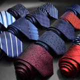 Xituodai Classic 7cm Ties for Man Silk Tie Luxury Striped Plaid Checks Business Neck Tie for Men Suit Cravat Wedding Party Neckties