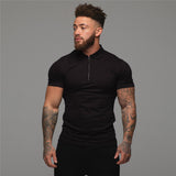 Xituodai Man Fashion Polo Shirt Casual Fashion Plain Color Short Sleeve High Quality Slim Polo Shirt Men Fitness Polo homme