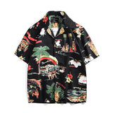 Xituodai 2022 Top Fashion New Arrival Chemise Homme Hawaiian Summer Digital Printing Short Sleeve Casual Loose Cotton Shirts Men Shirt