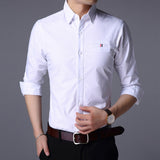 Xituodai Fall New Fashion Brand Designer Shirt Man Dress Shirt Long Sleeve Slim Fit Button Down 100% Cotton Casual Mens Clothing