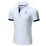 Xituodai Men's embroidered solid color POLO shirt Men's explosive T-shirt Male Tops Clothing Men 2021 plus size