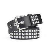 Xituodai new square bead rivet belt metal pyramid belt men and women punk hardware jeans belt designer belt  woman belts