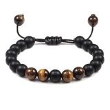 Natural Stone 6/8/10mm Beads Tiger Eye Bracelet Classic Men Women Buddha Black Lava Bracelets Minimalist Yoga Meditation Jewelry