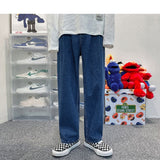 Xituodai Men Baggy Harajuku Solid Vintage Jeans Joggers 2022 Mens Japanese Streetwear Causal Y2k Denim Trousers Male Kpop Jeans