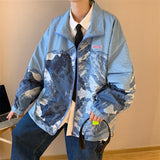 Xituodai Mens Jackets Harajuku Fashion Printed Oversized Coats 2021 Japanese Streetwear Varsity Windbreaker Outwear