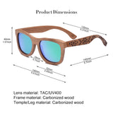 Xituodai Carbonized Bamboo Sunglasses Classic Bamboo Wooden Sun Glasses Natural Men Women Retro Handmade Eyewear TA06