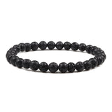 Natural Stone 6/8/10mm Beads Tiger Eye Bracelet Classic Men Women Buddha Black Lava Bracelets Minimalist Yoga Meditation Jewelry