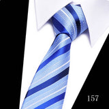 Xituodai Classic 7cm Ties for Man Silk Tie Luxury Striped Plaid Checks Business Neck Tie for Men Suit Cravat Wedding Party Neckties