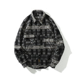 Xituodai 2022 New Arrival Top Fashion Brand Clothing Autumn And Winter National Style Oversize Coat Man Casual Shirts Plaid Men Shirt