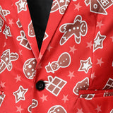 Xituodai ( Jacket + Pants + Vest ) Brand Christmas Traje Hombre Fashion Slim Merry Christmas Printing Men Party Suit 3 Pcs Stage Costumes