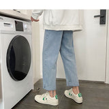 Xituodai Men Vintage Kpop Light Blue Jeans 2022 Mens Casual Streetwear Loose Harem Pants Male Oversized High Waisted Denim Pants