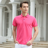 Xituodai Men 2022 Summer Brand New Business Casual Style Polo Shirts Men Short Sleeve Fashion Slim Solid Color Polo Shirt Tee Shirt Men