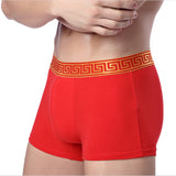 Xituodai Men's underwear, cotton wedding red underwear, red cotton boxer red underwear for men