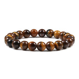 Natural Stone 6/8/10mm Beads Tiger Eye Bracelet Classic Men Women Buddha Black Lava Bracelets Minimalist Yoga Meditation Jewelry