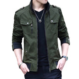 Xituodai Mens Jacket Fashion Army Military Jacket Man Coats Bomber Jacket Stand Male Casual Coats Streetwear Chamarras Para Hombre