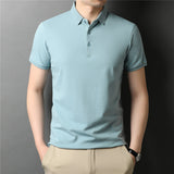 Xituodai Brand High Quality Summer Classic Pure Color Casual Short Sleeve Cotton Polo-Shirt Men Slim Soft Cool Clothing C5200S