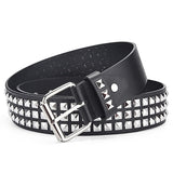 Xituodai new square bead rivet belt metal pyramid belt men and women punk hardware jeans belt designer belt  woman belts