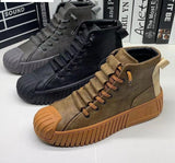 Xituodai trendy mens fashion mens summer outfits dope outfits mens street style mens spring fashionAutumn and winter Men Martin Boots Increased Boots Lace Up Casual Shoes Board Shoes High Quality Outdoor Boot British Style