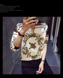 Xituodai 2022 New Arrival Hot Sale Top Fashion Brand Clothing V-neck Men Shirt Summer Loose Medium Printing Collar Cotton Casual Shirts