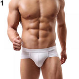 Xituodai Fashion Men's Sexy Underwear Simple Solid Color Boxer Briefs Shorts Bulge Pouch Comfy Soft Underpants Trunks 2024