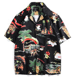 Xituodai 2022 Top Fashion New Arrival Chemise Homme Hawaiian Summer Digital Printing Short Sleeve Casual Loose Cotton Shirts Men Shirt