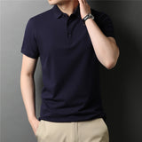 Xituodai Brand High Quality Summer Classic Pure Color Casual Short Sleeve Cotton Polo-Shirt Men Slim Soft Cool Clothing C5200S