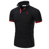 Xituodai Men's embroidered solid color POLO shirt Men's explosive T-shirt Male Tops Clothing Men 2021 plus size