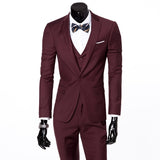 Xituodai Blazer and Pants Business Casual Professional Dress Men's Suit Two-piece / Men's Formal Dress Wedding Dress Celebration Suits