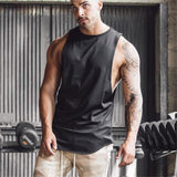 Xituodai Fitness Shark Men's Tank Top Cotton Sleeveless Sport Shirt Men Gym Wear Training Clothing t shirt Basketball Running Vest Men