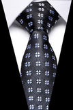 Xituodai Male Dark Blue Striped  Luxury Tie Silk Bussiness For Man Formal Wedding Party