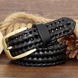 Xituodai Unisex Men and Women Belt Genuine Leather Female Belt Woven Knitted Quality Belt Male Luxury strap Belts Cummerbund dropshipping