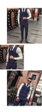 Xituodai （Jacket + Vest + Pants ) Fashion Boutique Plaid Mens Business Casual Suits 3Pces Groom Wedding Dress Plaid Male Slim Formal Suits