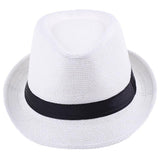 Xituodai Hot Unisex Women Men Fashion Summer Casual Trendy Beach Sun Straw Panama Jazz Hat Cowboy Fedora hat Gangster Cap