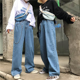 Xituodai High Waist Jeans Pants Women 2020 Boyfriend Jeans For Women Harajuku Denim Harem Pants Ladies Wide Leg Blue Jeans Pants