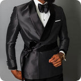 Xituodai trendy mens fashion mens summer outfits dope outfits mens street style mens spring fashion aesthetic outfits New Arrival Groomsmen Black Groom Tuxedos Shawl Lapel Men Suits 2 Pieces Wedding Best Man Bridegroom ( Jacket+Pants+Tie ) C603