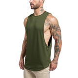 Xituodai Fitness Shark Men's Tank Top Cotton Sleeveless Sport Shirt Men Gym Wear Training Clothing t shirt Basketball Running Vest Men