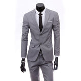 Xituodai Blazer and Pants Business Casual Professional Dress Men's Suit Two-piece / Men's Formal Dress Wedding Dress Celebration Suits