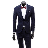 Xituodai Blazer and Pants Business Casual Professional Dress Men's Suit Two-piece / Men's Formal Dress Wedding Dress Celebration Suits