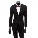 Xituodai Blazer and Pants Business Casual Professional Dress Men's Suit Two-piece / Men's Formal Dress Wedding Dress Celebration Suits