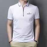 Xituodai Golf Polo Shirts For Men Summer New Short Sleeve Zipper Lapel Tops Casual Slim Trend Good Quality Tees 2021 Hommes Clothing