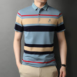 Xituodai Top Grade New Summer Brand Striped Embroidery Mens Designer Polo Shirts With Short Sleeve Casual Tops Fashions Men Clothing 2022