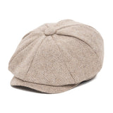 Xituodai Woollen Tweed Kid Newsboy Cap Boy Girl Herringbone Child Flat Cap Small Size Infant Toddler Youth Beret Hat Boina 001